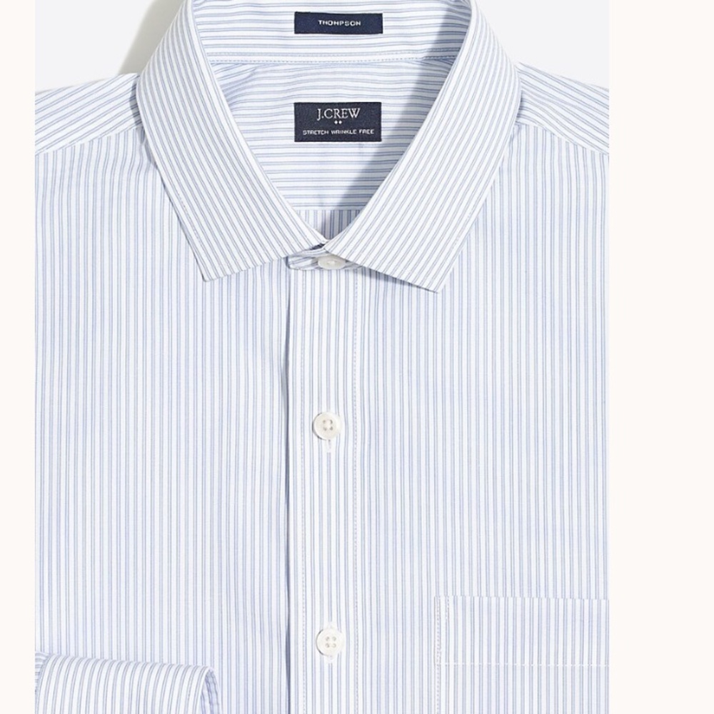 J. Crew Striped Flex Wrinkle-Free Dress Shirt; Size Large